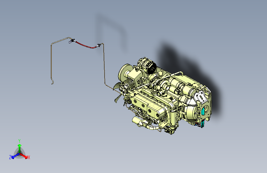 北汽-黑豹-0110-P1发动机总成