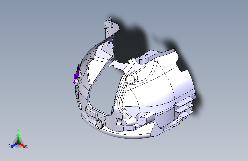 奔驰-Smart-BM-55120100-L01前轮罩衬板总成（左）