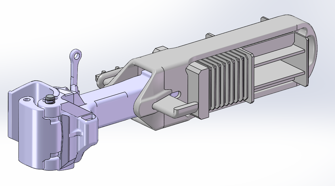火车半自动车钩总成--1557008-100