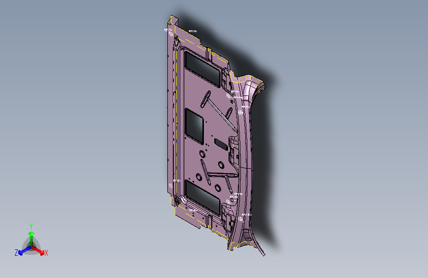 广汽-长丰-欧库曼-车身-行李箱隔板总成