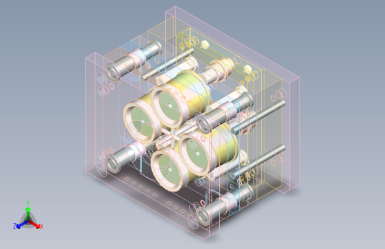 4腔室脱模板 注塑模具 用于三元乙丙橡胶
