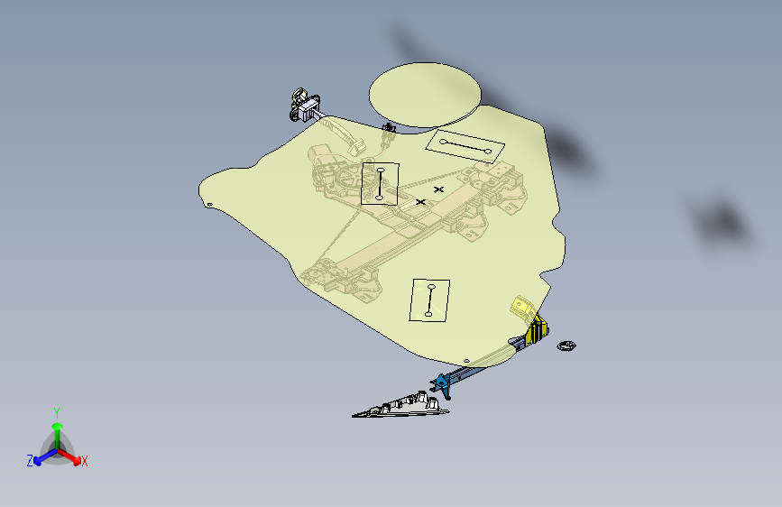 野马-B10-FNA6200001（后门附件装置-左）