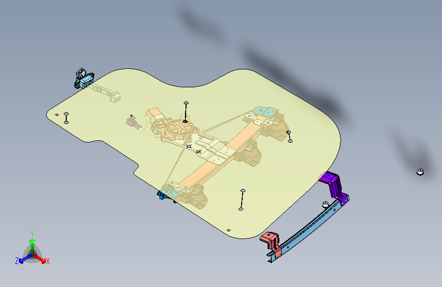 野马-B10-FNA6100001（前门附件装置-左）