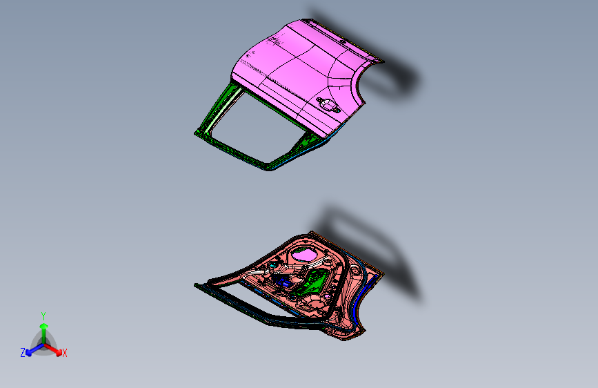 奥迪 -Q5-6200001-B01 后门总成装置