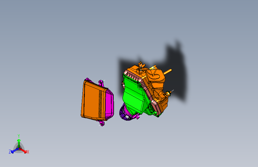 奥迪 -Q5-底盘-1109010 进气系统 3D