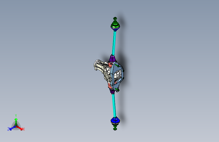 奥迪 -Q5-底盘-2400010 后桥装置 3D