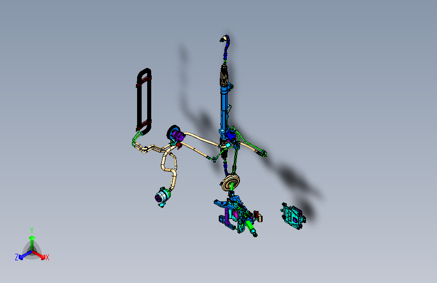 奥迪 -Q5-底盘-3400010 转向系统 3D