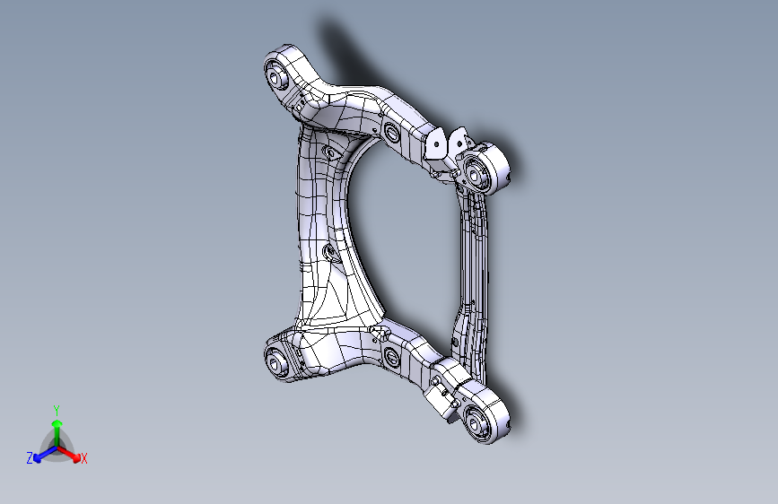 奥迪-A6L-底盘-020104 - Front Sub-Frame