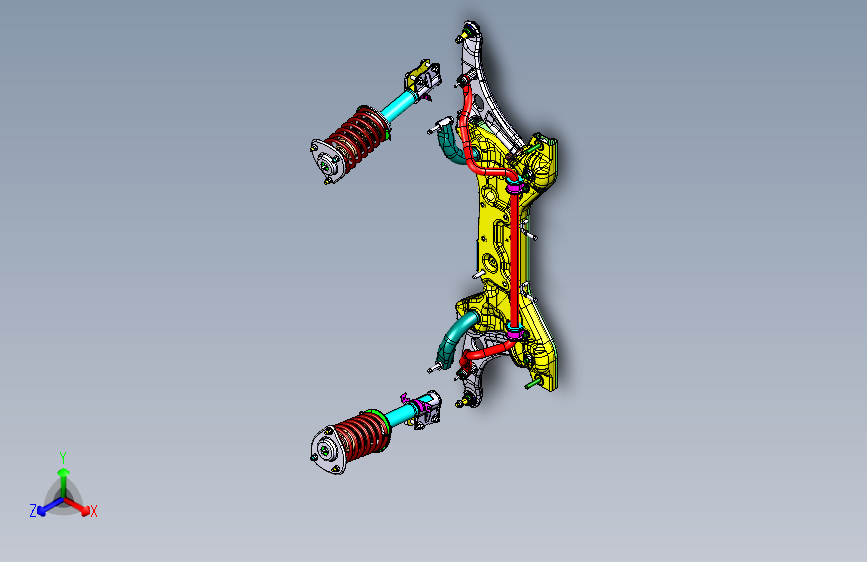 北汽 E150 -3D 前悬架装置