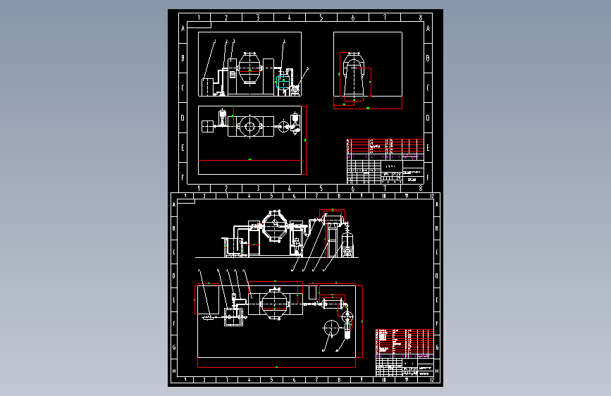双锥回转真空干燥机流程图