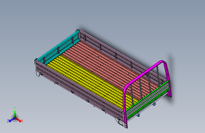 北汽-黑豹 -BJ1040PPS41-ZMX-6600-P1货箱总成