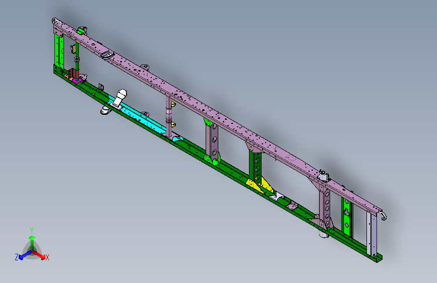 北汽-黑豹-BJ1040P1S41-ZMX-2210-P1铆接车架总成