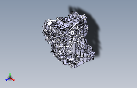 奔驰 A200 -发动机总成装置