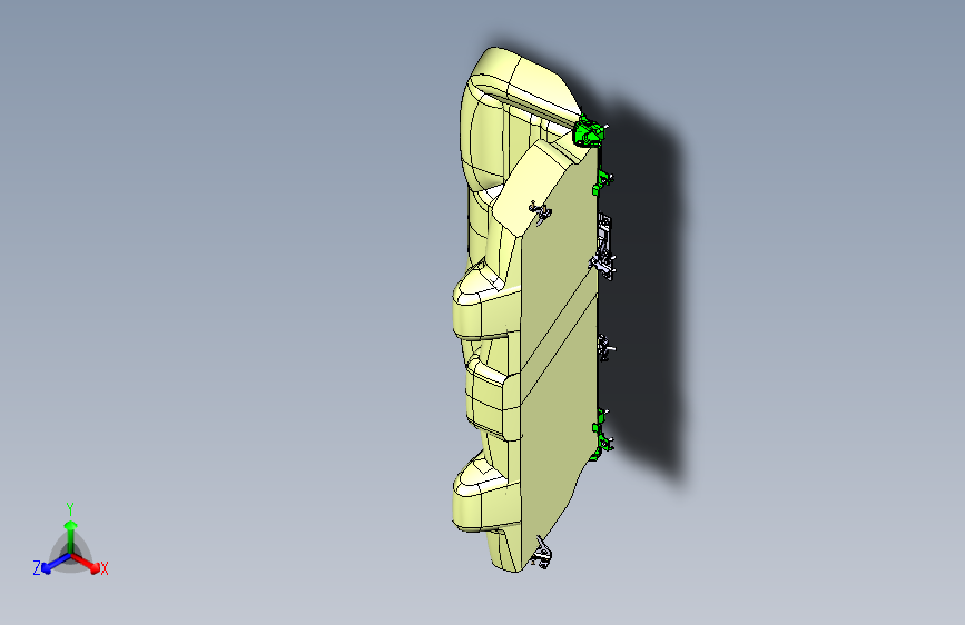 奔驰 A200 -后排座椅装置图
