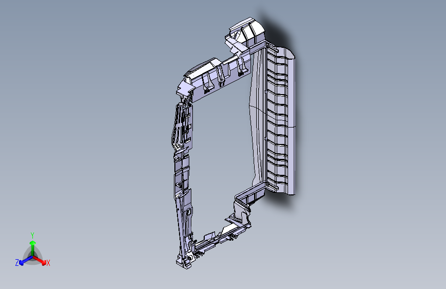 奔驰 A200 -散热器导风板装置图