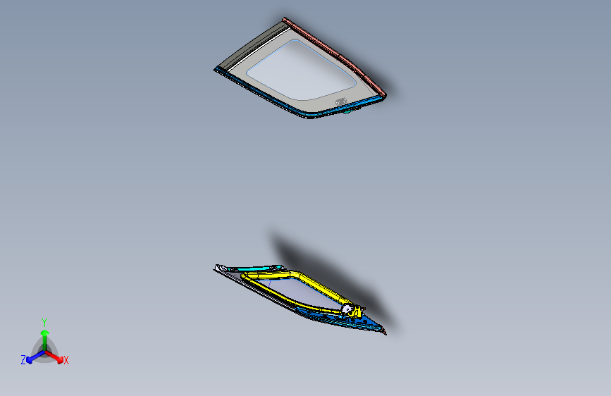 奔驰 GL400 -侧窗玻璃装置