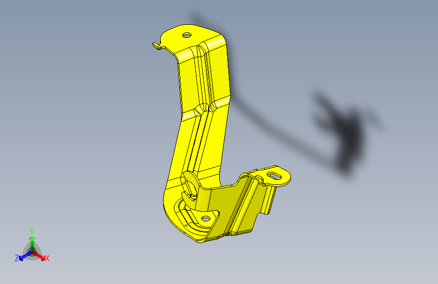 奔驰 GL400 -后侧围饰板前安装支架装置-右