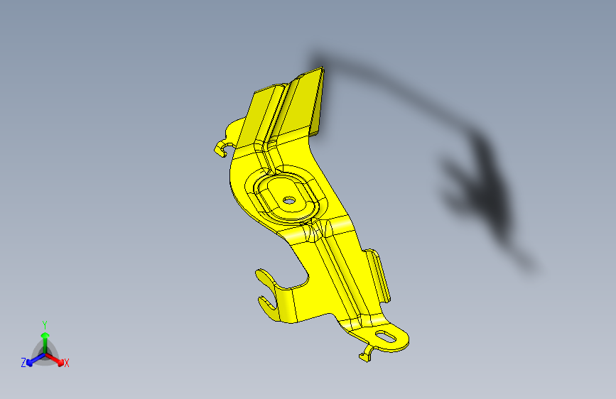 奔驰 GL400 -后侧围饰板前安装支架装置-左