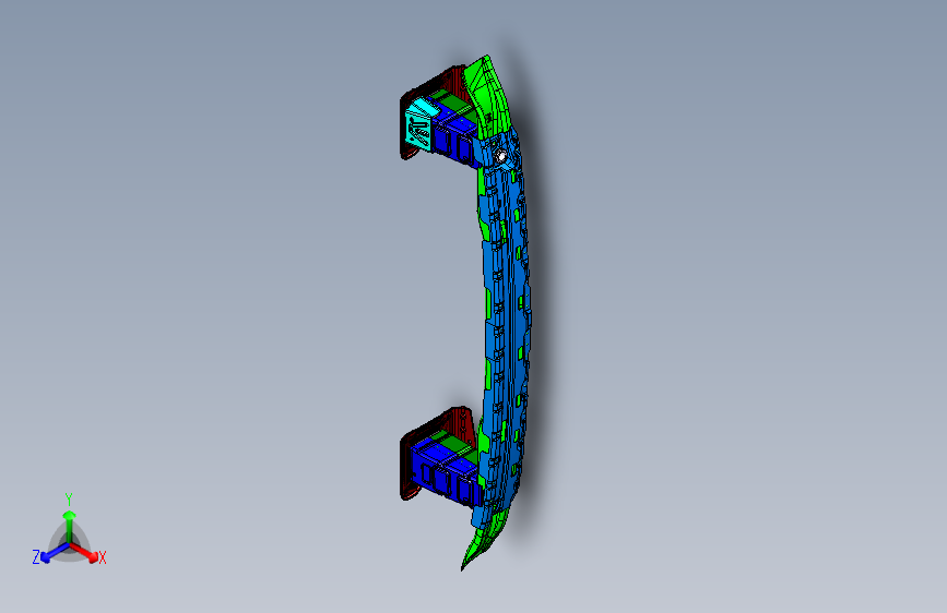 奔驰 GL400 -后防撞梁总成装置