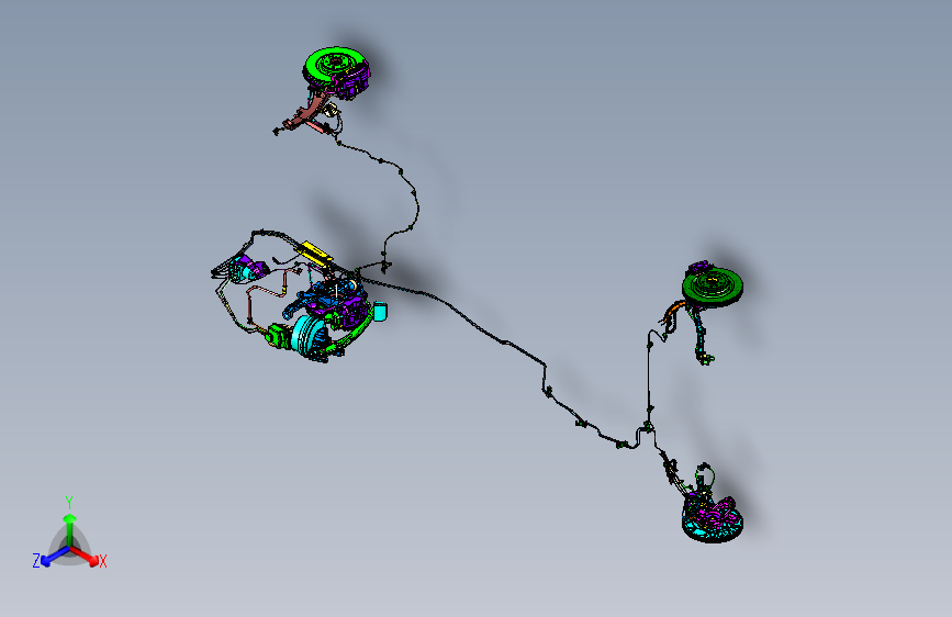 奔驰 GL400 -制动系统装置
