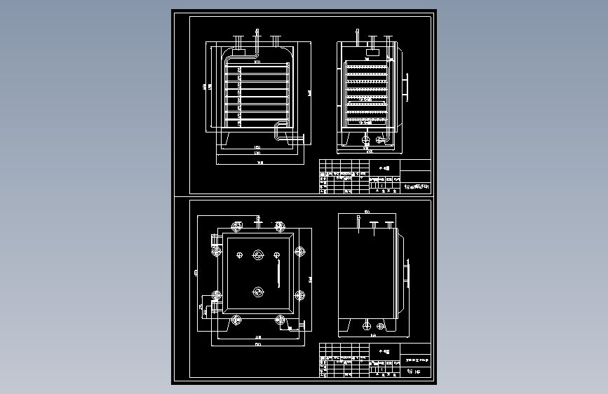 非标16盘方形真空干燥机