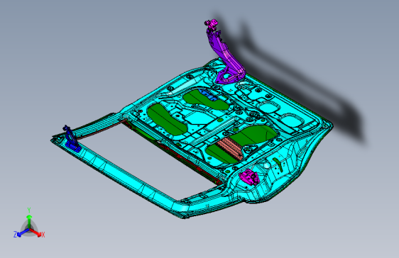 本田 freed -左滑门钣金总成装置
