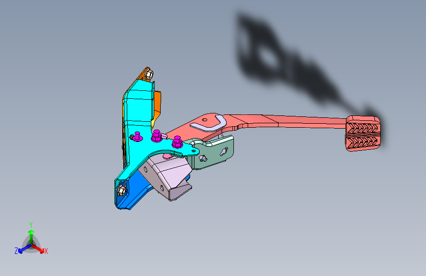 福特 ranger -制动踏板装置