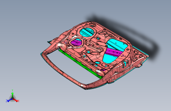 福特 翼博 -03_左前车门总成_LF DOOR ASSY