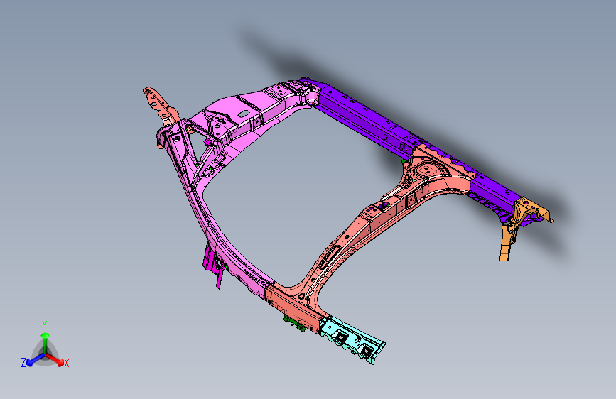 福特 翼博 -05_右侧围总成_COMPL A-SIDE STRUCTURE RH