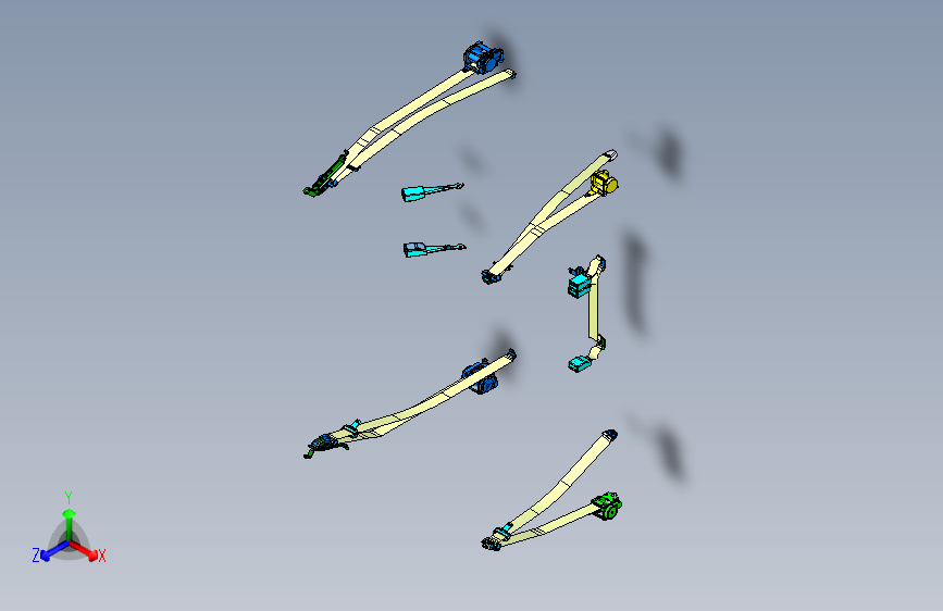 福特-ranger-00036460 安全带总成装置