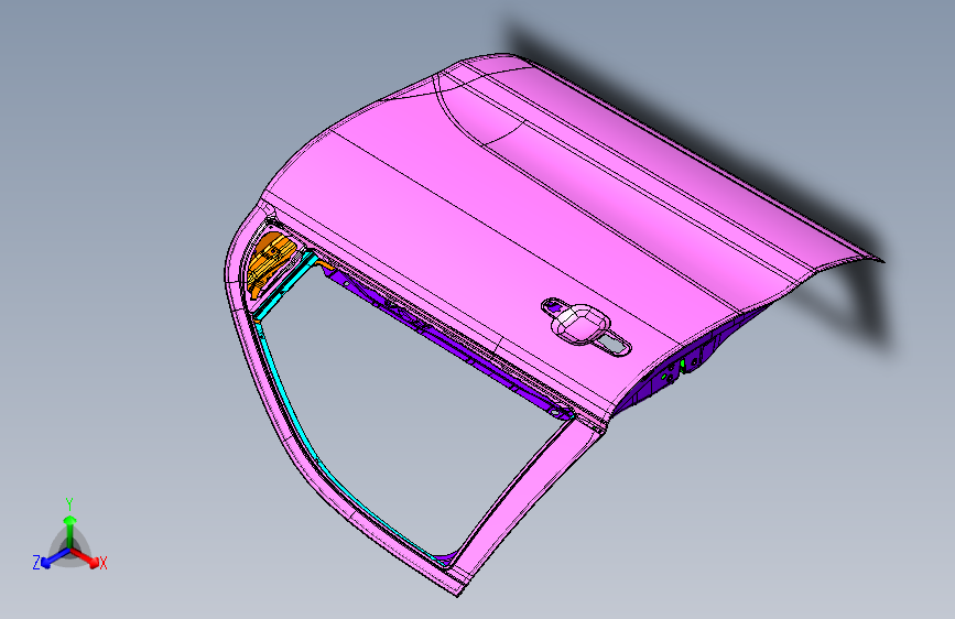 福特-ranger-00040225 右前门钣金装置总成