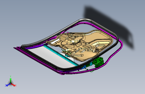 福特-ranger-00040181 左后门附件装置总成