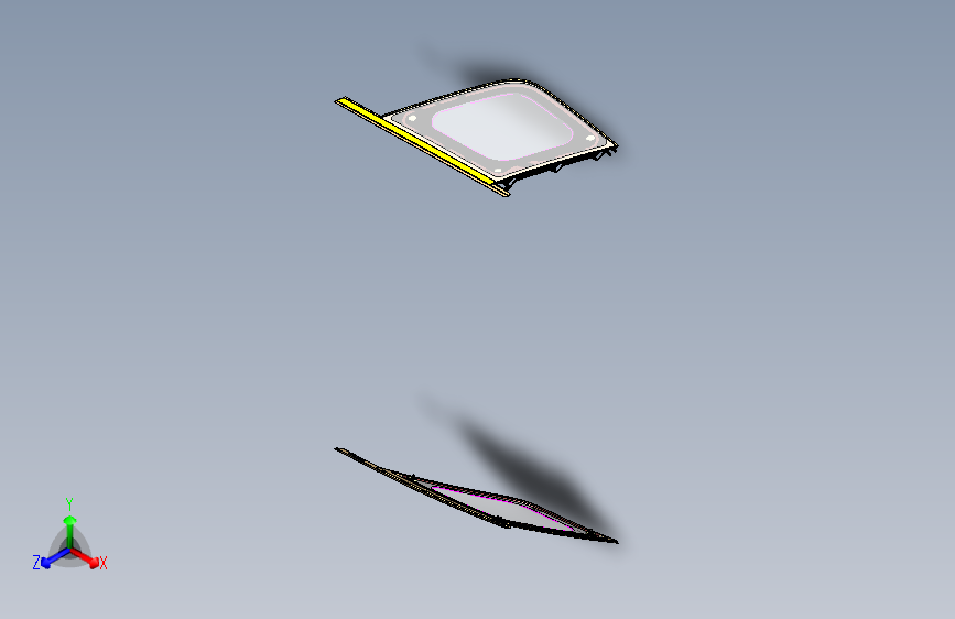 路虎-发现神行-侧围后角窗装置