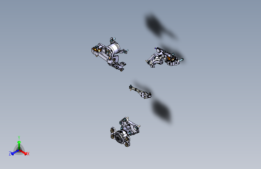 路虎-发现神行-动力总成悬置装置