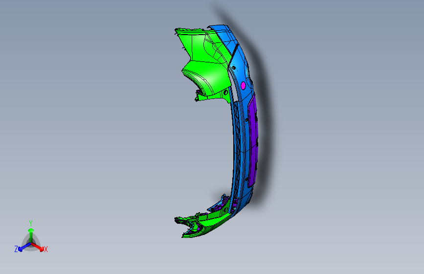 路虎-发现神行-后保险杠装置