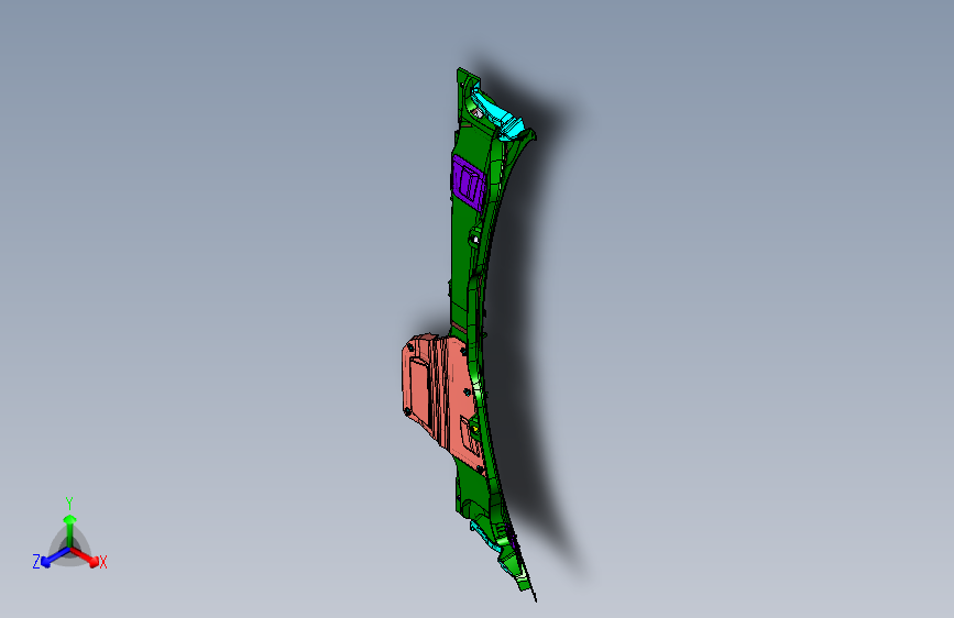 路虎-发现神行-前围通风盖板装置