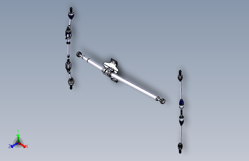 路虎-揽胜极光-传动轴装置