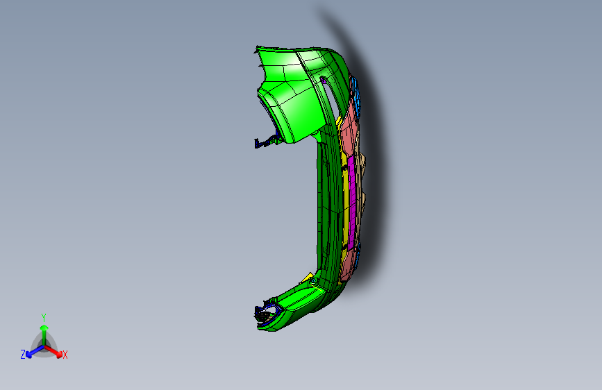 路虎-揽胜极光-后保险杠装置