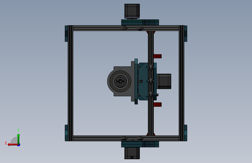 13-5kw-40x40cm-雕刻机 背面视图