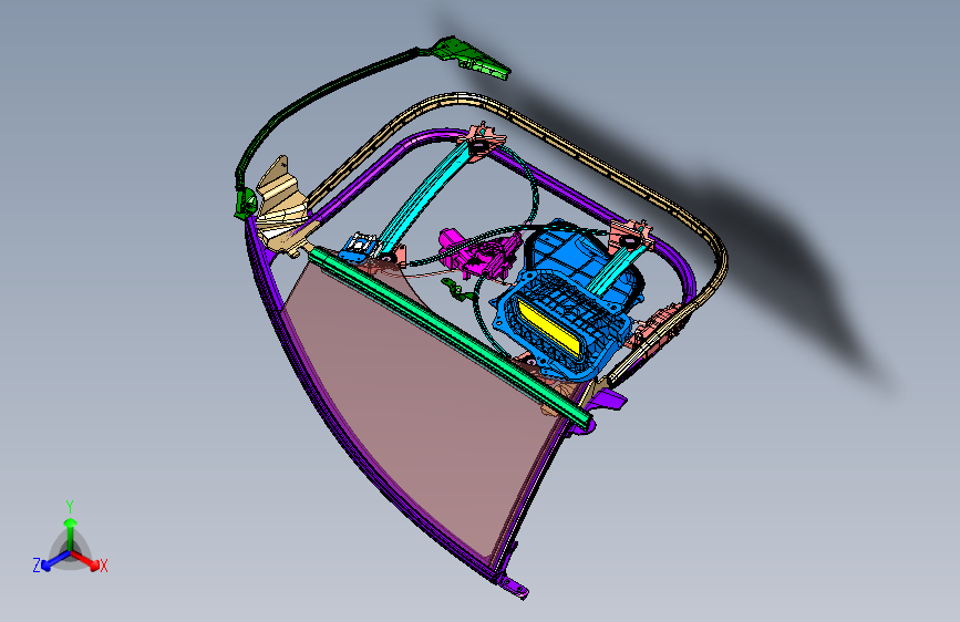 特斯拉 model s -右前门附件装置总成