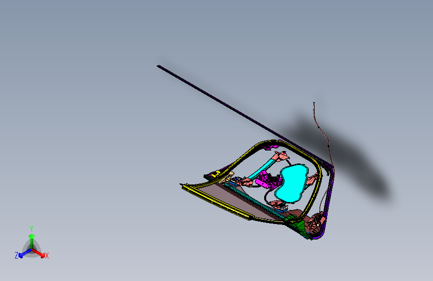 特斯拉 model s -左后门附件装置总成