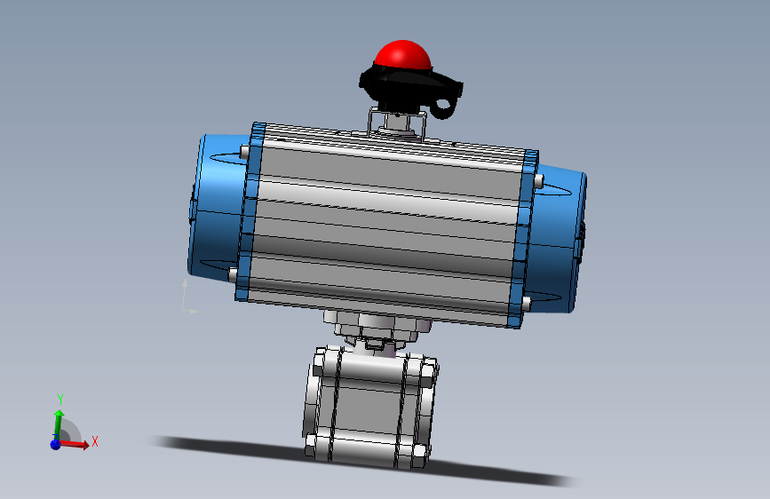 DN40  Q611F-100气动球阀