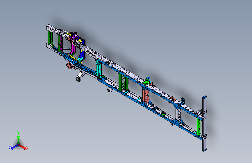 五十铃 700P轻卡 -底盘-06_subframe&frame