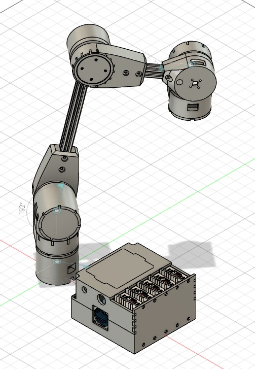 五轴机械臂机器人,使用Nema17