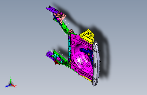 现代-索纳塔8-车身-010110-Rear Floor