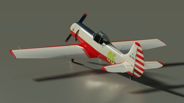 YAK18-ps运动飞机。