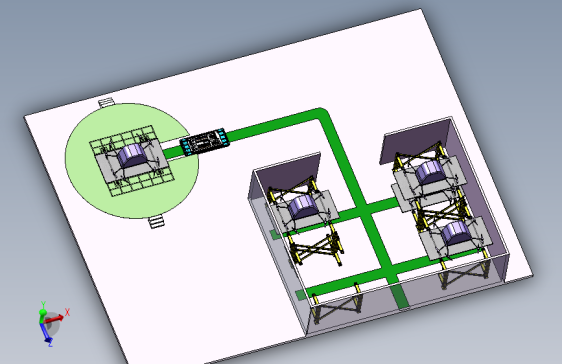 无人机库+AGV搬运