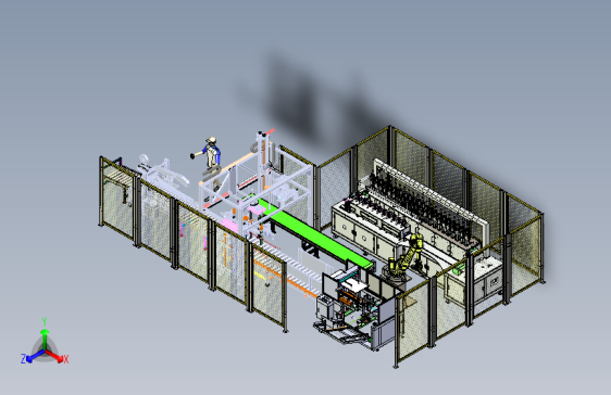 制瓶装箱自动输送线
