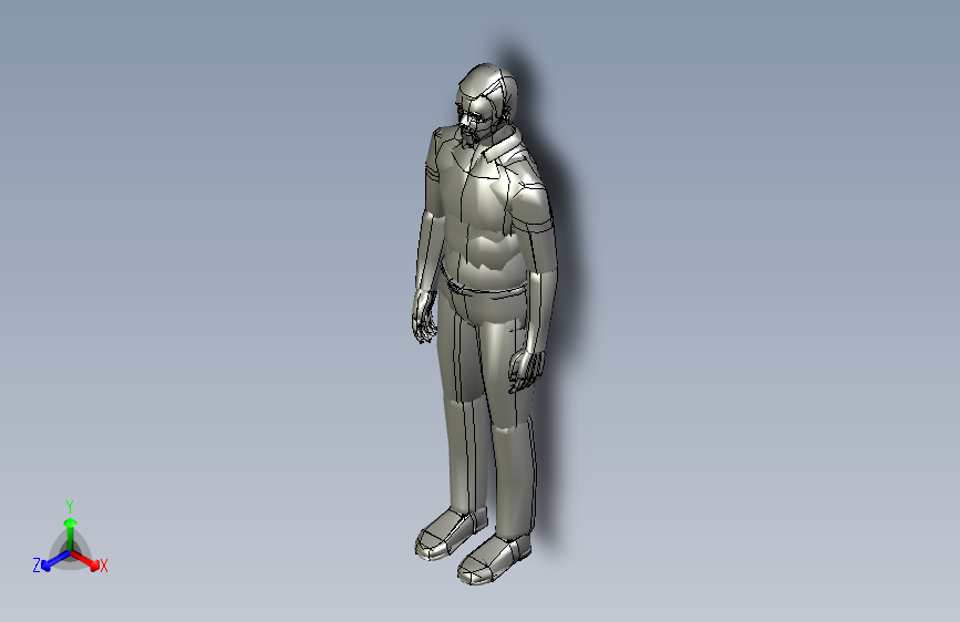 人体姿势default_standing_manikin