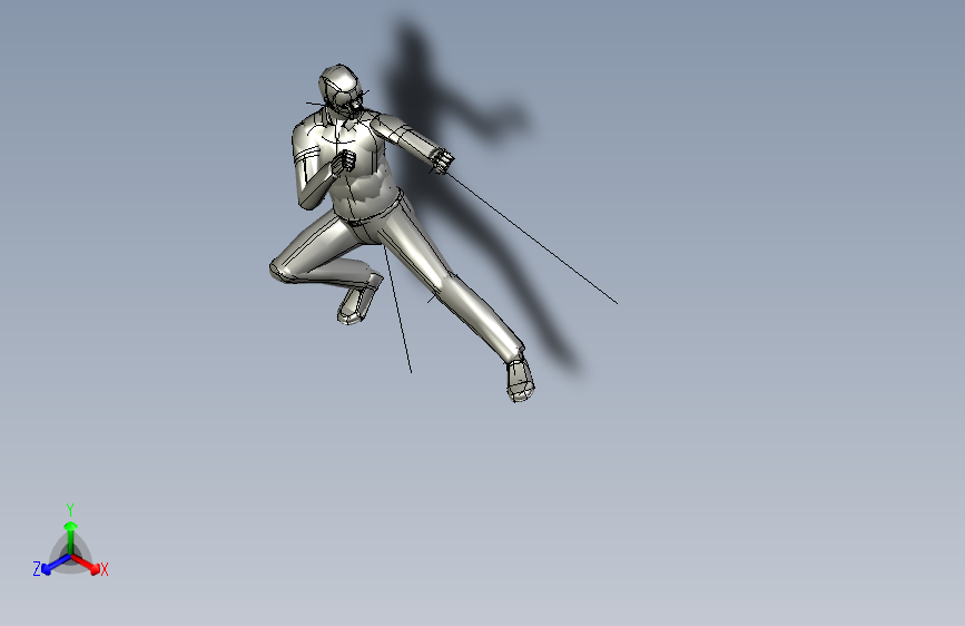 人体姿势kung_fu_standing_manikin